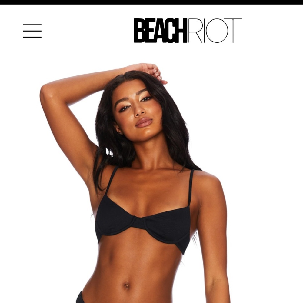 Beach Riot bikini top NWT